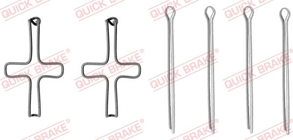 QUICK BRAKE Piederumu komplekts, Disku bremžu uzlikas 109-1099